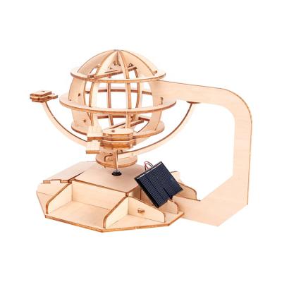 China Custom Solar System Toys Solar Powered UV Printing Teaching Children Wooden Kids Learning Educational 3D Jigsaw Puzzle for sale