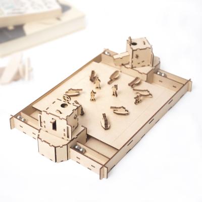 China Original Family Game Board Game Battle Tank Factory Design Wooden Toy For Children 32*20*9.5CM for sale