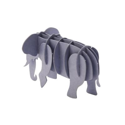 China 3D puzzle delicated high quality 3d elephant 3d puzzle gifts toys paper craft jigsaw paper customized fashionable jigsaw puzzle for child for sale