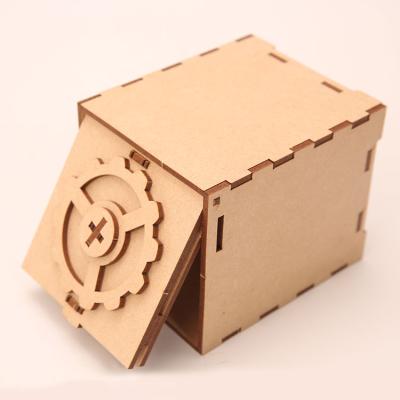 China Wooden DIY TOY FSC MDF Assemble 3D Puzzle Wooden Children's Educational Toys Puzzle Wooden Box for sale