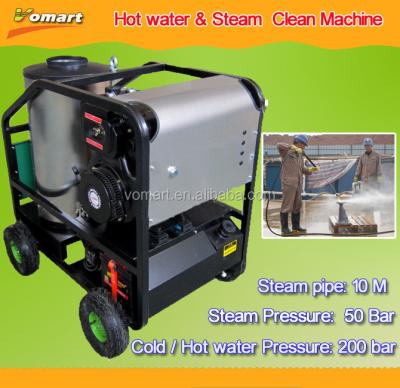 China Without Boiler 200bar Cold Water/Hot Water/Steam Car Wash Clen Machine For Dirty for sale