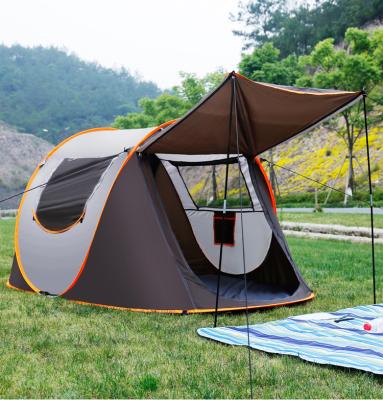 China Diagonal Bracing Type Quick Open 3-4 Person Automatic Camping Tent Outdoor Waterproof Large For Family for sale