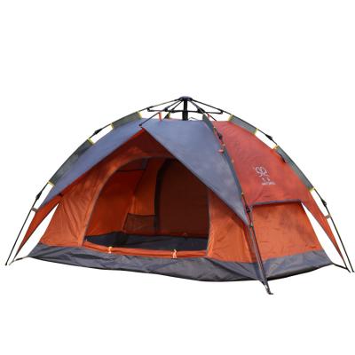 China Perfect quality 210t polyester camping tent adult hexagon waterpoof colorful double layer camping tent camouflage/field game and kids camping tent for sale