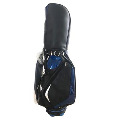 China Modern design fashionable PU leather waterproof golf bag for golf clubs for sale