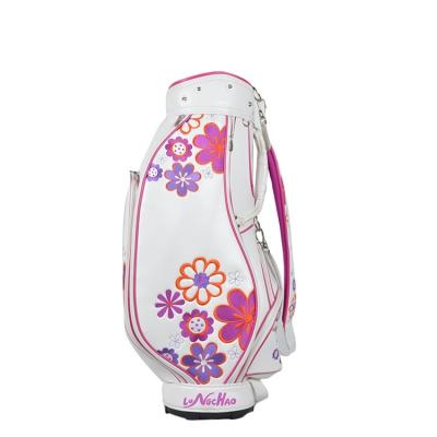 China Package Golf Ball OEM Golf Bag High Quality PU Leather Golf Clubs Bag for sale