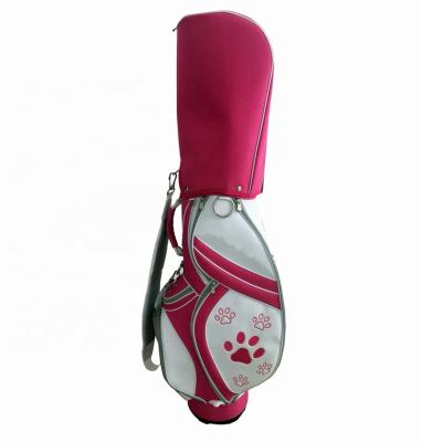 China New Fashion Wholesale Fashionable Women Costom Pink Nylon Golf Club Bag for sale