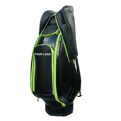 China 2020 new generation leather and nylon outdoor activity logo golf bag custom waterproof personalized high quality bag for sale