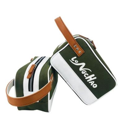 China New Outdoor Nylon Leather Golf Handbag Golf Activities Mini Golf Bag Pouch Factory OEM Portable Golf Accessories Bag for sale