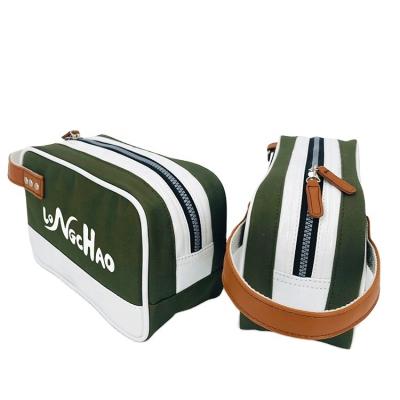 China New Hot Sale Outdoor Nylon Leather Golf Handbag Golf Accessories Mini Golf Bag Pouch Factory OEM Portable Golf Accessories Bag for sale