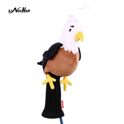 China Golf Animal Headcovers Wholesale Custom Wooden Fairway Headcover Animal Plush Golf Head Cover for sale