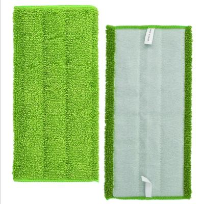 China Sustainable Reusable and Washable Microfiber Mop Pads Compatible with Swiffer WET JET and All 10 11 12 Inch Microfiber Mop for sale