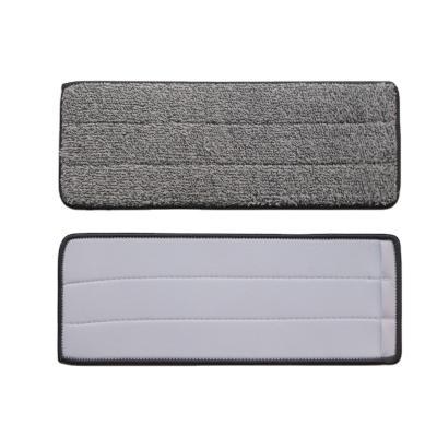 China Diverse 32*12.5cm Widely Used Flip Flat Mop Pad Lazy Rectangle Gray Stripe Microfiber 360 Rotation Factory Sale Viable for sale