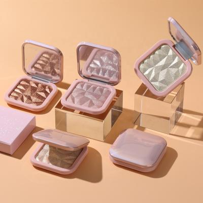 China Waterproof 8 Colors Choose Pressed Highlighter Bar Powder Palette Custom Own Logo Shimmer Shiny Highlighter for sale