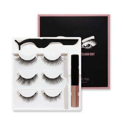 China Soft Magnetic 3d False Eyelashes Custom Lashes Wholesale Magnetic False Eyelashes Magnet False Eyelashes for sale