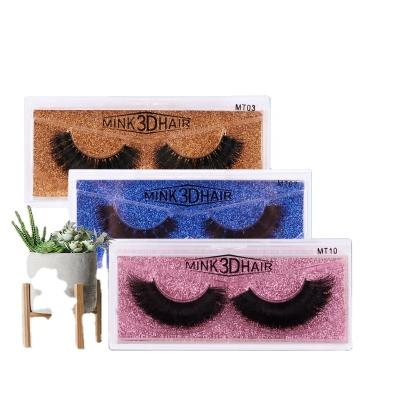 China New Design 3d Natural Mink Eyelash Vendor Full Strip Natural Mink Eyelash Eyelashes for sale