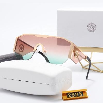 China Fashion Sunglasses 2398 Sunglasses Famous Brands Irregular Sunglasses y2k Fashionable Designer Retro Women's Sunglasses For Men Women 2022 for sale