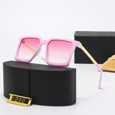 China Fashion Sunglasses 1290 Retro Small Gradient Sun Glasses Newest Vintage Rectangle Sunglasses Women Men Square Rimless Sun Glasses for sale