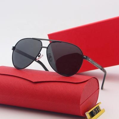 China 2022 Pilot Classic Fashion Polarized Metal Oval Sunglasses 2022 Unisex Sunglasses for sale