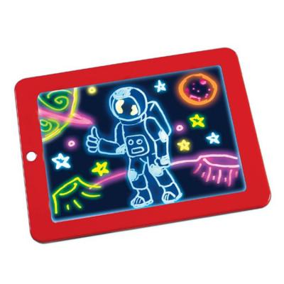 China DIY Paint Magic LED Writing Board Drawing Pad With Light Educational Set for sale