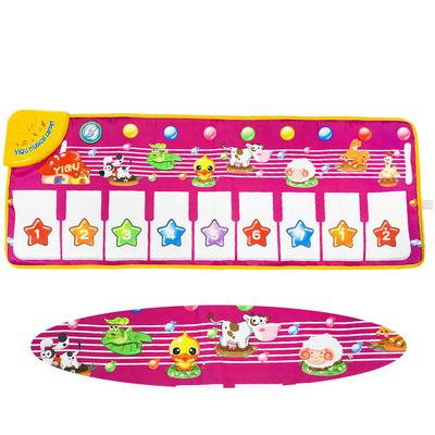 China Toy Musical Mat Baby Musical Piano Playing Mat Musical Game Instrument Plays Early Educational Toys For Children Gift for sale