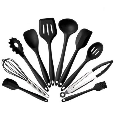 China Viable Colorful Silicone Cooking Utensils Kitchen Accessories Stainless Steel Kitchen Tool Kit for sale