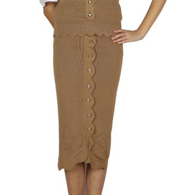 China High Quality Style Women's Khaki Casual Skirt Long Skirt Casual Slim Fit Suitable Customized for sale