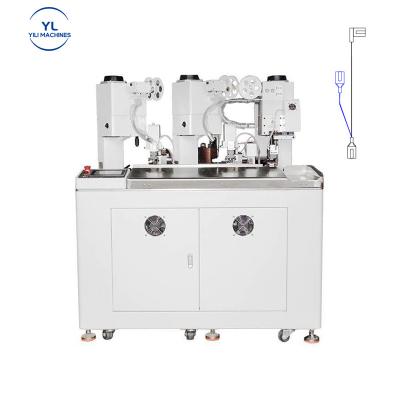 China Cables Cutting Terminal Crimping Machine Full Automatic Three Head Wire Cutting Terminal Crimping Stripping Machine for sale