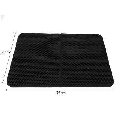 China Durable Pet Cat Easy To Clean Waterproof Double Layer Trapper Litter Non-Skid Mat for sale