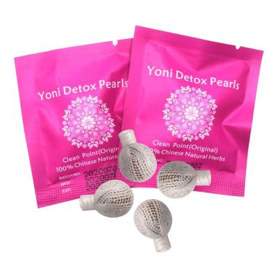 China Healthy Tampon Net Shop Price Herbal Wholesale Detox Gold Yoni Beads With Applicator for sale