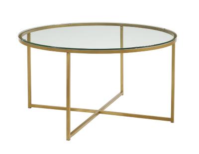 China Coffee Table Living Room Table Central Glass Coffee Table Coffee Tables With X-base for sale