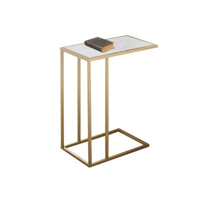 China Assemble Furniture Small C Side Table Living Room Gold Side End Table For Sofa for sale