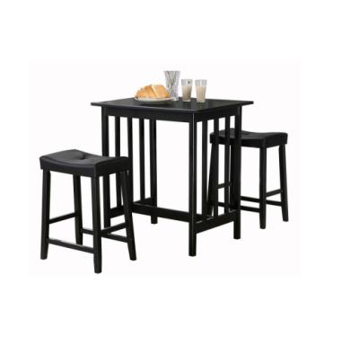 China Knock Down Height Bar Counter Bar Table Set Space Saving Home Furniture Dining Table Sets for sale