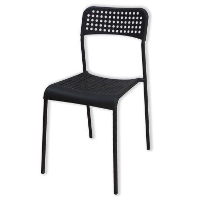 China Detachable Cheap Stackable Detachable Plastic Garden Chair with KD Metal Frame for Outdoor for sale