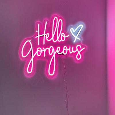 China Stores Drop Shipping Best Product Gorgeous Hello Selling Acrylic Neon Light Light Sign for sale