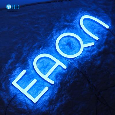 China Stores Customized Letter Signs With Neon Light Acrylic Fake Logo Letter Outdoor Neon Sign for sale