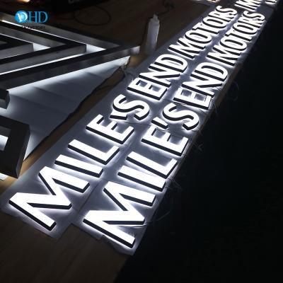 China Stores 3D Led Letter Sign Advertising Led Light Word Trimless Led Channel Letters For Outdoor Sign for sale