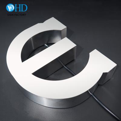 China Shops 3D Free Standing Waterproof LED Backlit Alphabet Led Letters In Sign for sale