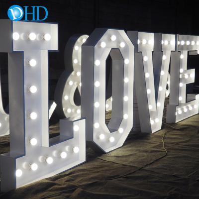 China Custom Stores 4ft Marquee Letters Sign Marquee Light Light Letters For Wedding Decoration for sale