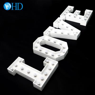 China Wedding Factory Customized Made Bulb Marquee Letters Marque Sign for sale