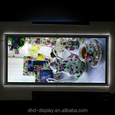 China LED Light Box Indoor or Outdoor Acrylic Crystal Sign Picture Frame Light Light Box Frame for sale