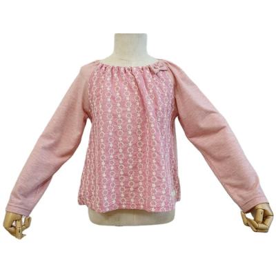 China Wholesale 100% High Grade Cotton Kids Crewneck Pink Color Collard Shirts For Children for sale