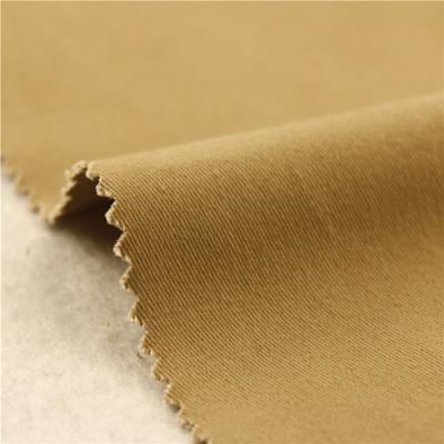 China 20x16+70D/152x58 275gsm 150cm cotton twill 3/1S woven fabric spandex anti-static khaki panties for boys for sale