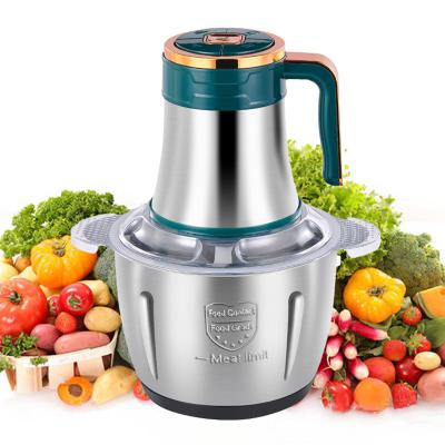 China Food Processor Pure Copper and Stainless Steel 2L 3L Mini Vegetable Chopper Grinders Electric Motor Meat Grinder for Home Kitchen for sale