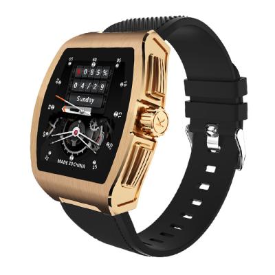 China New Luxury Touch Screen Business Smart Watch C1 Temperature Monitor IP68 Heart Rate Blood Pressure Touch Smartwatch for sale