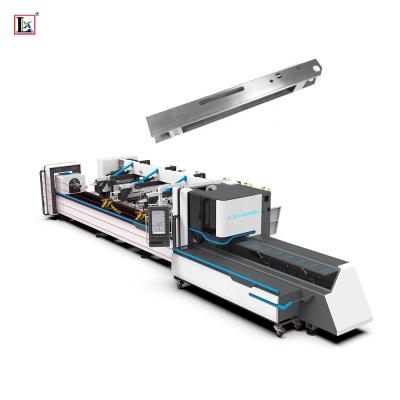 China Laser CUT RHS Tube Autoloading 304 SS Pipe Square Tubing Laser Cutting Line for Tubes and Profiles for sale