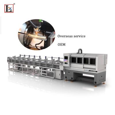 China China factory price 1000w stainless steel metal pipe tube cnc fiber laser automated loading cutting machine for sale