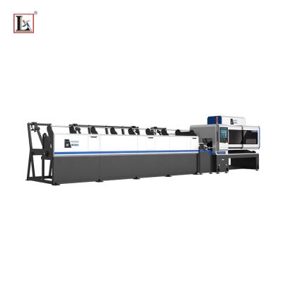 China Laser CUTTING hot sale 1kw cnc or semi automatic 6m mild steel round tube and small metal laser cutting machine for sale