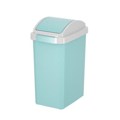 China Eco Friendly Plastic Waste Bins Household Trash Can Office Trash Can Plastic Garbage Bin for sale