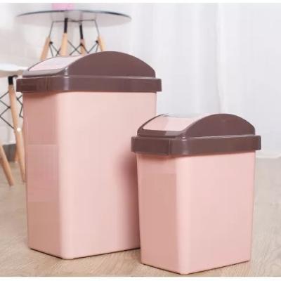 China Plastic recycled rubbish waste dust bin container garbage can for trash can kitchen office hotel for sale