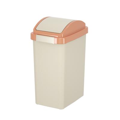 China Cheap office rubbish waste bin Mini Plastic garbage Trash Can With Lid for sale